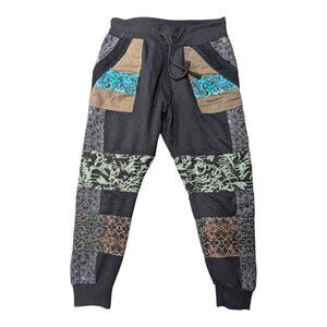 SOLD Lobo Creations Patchwork jogger pants Size L